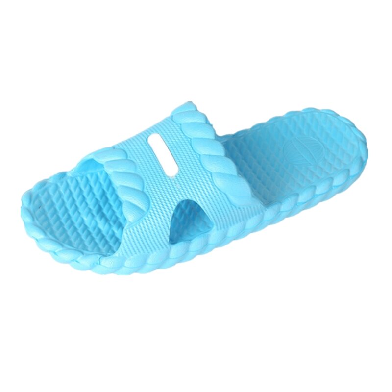 Ho Heave nueva tendencia de estilo de verano con diseño de ducha habitación puro colores zapatillas casuales cómodos de las mujeres de interior no plano antideslizante zapatillas