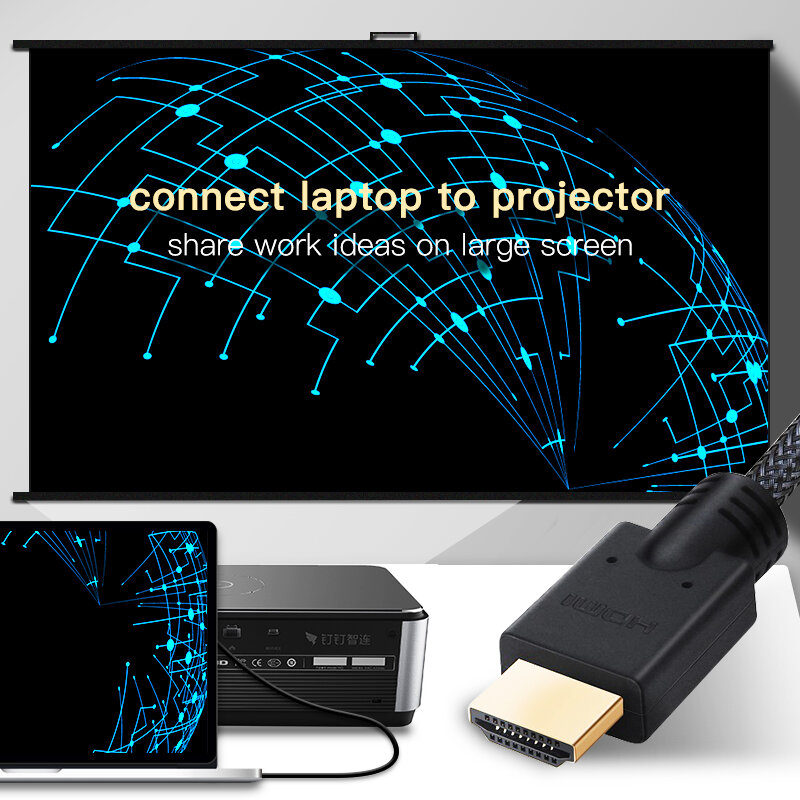 Lungfish ロング HDMI ケーブル 5 メートル 7.5 メートル 10 メートル 15 メートル 20 メートルケーブル HDMI 1080 1080P 3D のためスプリッタスイッチ PS4 LED テレビボックス xbox プロジェクターコンピュータ
