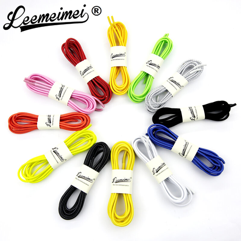 Stretching Lock Lace 23 Kleuren Een Paar Locking Schoenveters Elastic Sneaker Schoenveters Shoestrings Running/Joggen/Triathlon