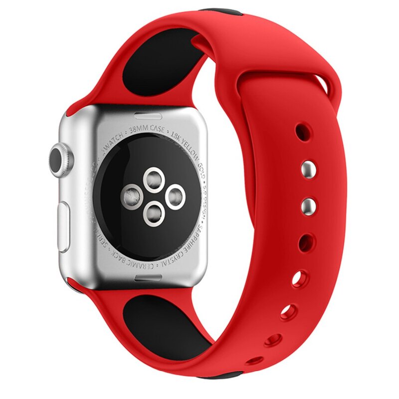 OSRUI Esporte silicone strap Para apple watch band 42mm 38mm banda iwatch 44mm/44 3 2 1 pulseira de borracha de pulso do relógio da correia de Acessórios