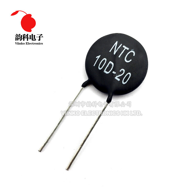 Терморезистор NTC 3D-9 5D-9 5D-11 5D-15 8D-11 8D-20 10D-7 10D-9 10D-11 10D-13 10D-15 10D-20 20D-20 33D-7 47D-15 50D-9, 10 шт.