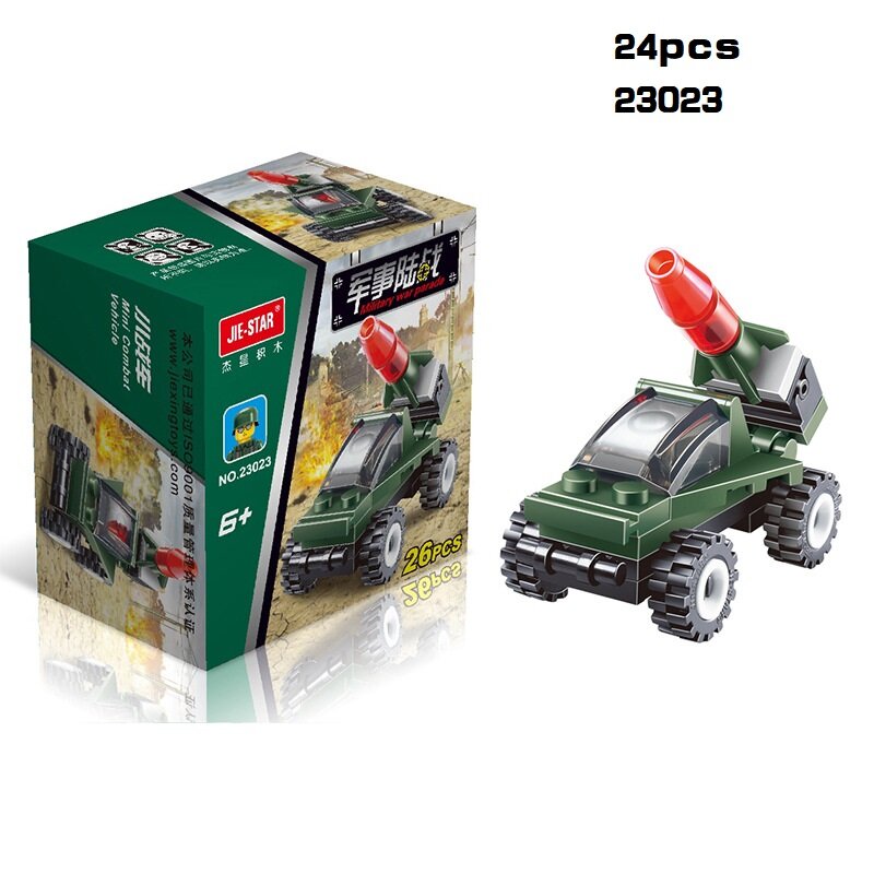 Mini Transporte Tanque Plane Car Building Blocks, Educacional Montado Modelos, Compatível Pequenos Tijolos Brinquedos para Crianças