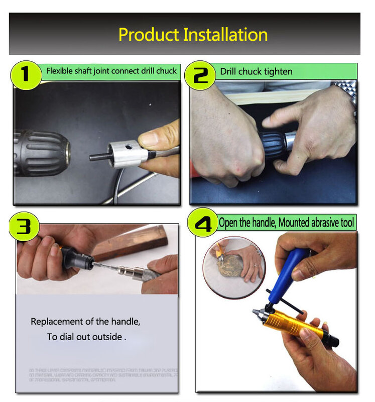 Listrik grinding bor khusus spanner bor chuck selang Fleksibel poros lembut + kecil + 0.3 ~ 4mm shank tangan, ukiran listrik suite
