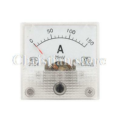 พลาสติกสแควร์ DC 150A AMP มิเตอร์ Amperemeter