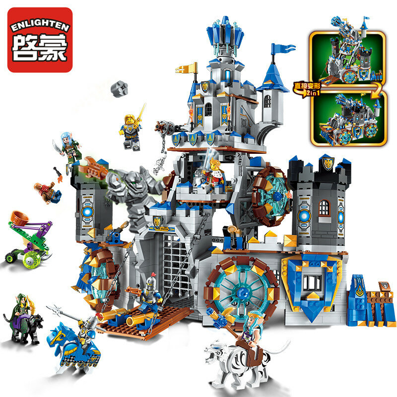 Glory Castle Knights The Battle Bunker 1541 pcs Compatible with  70317 building block brick 9 minifigured toys for children