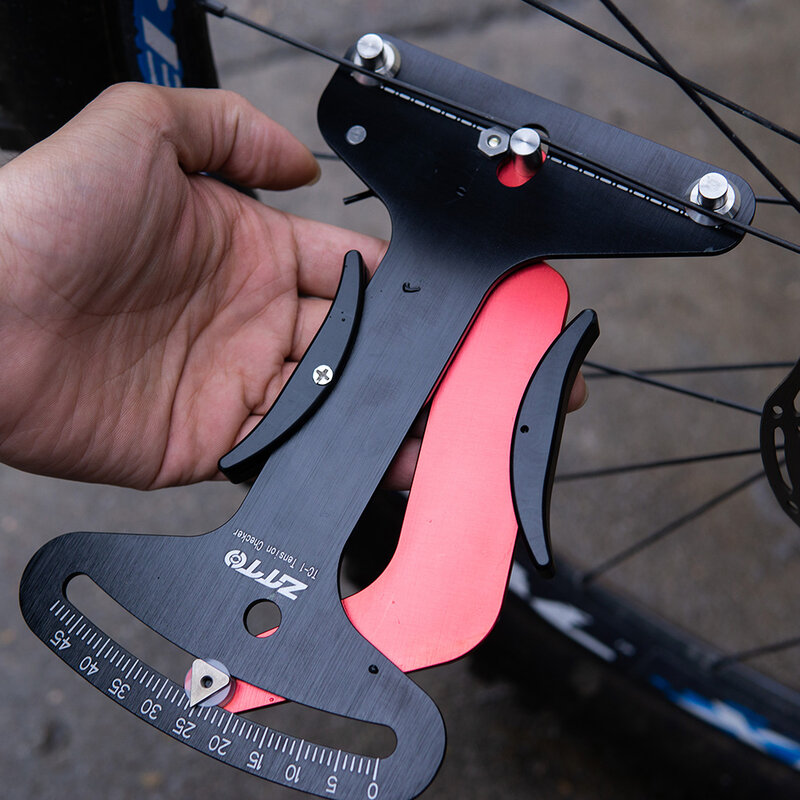 Ztto medidor de tensão da bicicleta, ferramenta de bicicleta com medidor de tensão do radio, controlador confiável, indicador exato e rival estável com ferramenta azul t