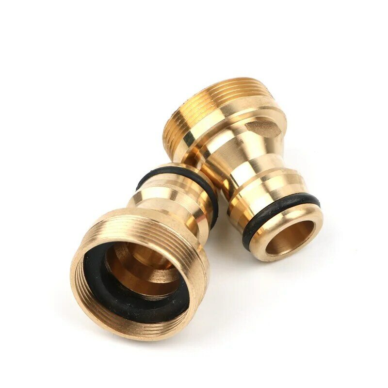 Brass M22 M24 Thread Hose Water tube Connector Tap Snap Adaptor Fitting Garden Quick Connector