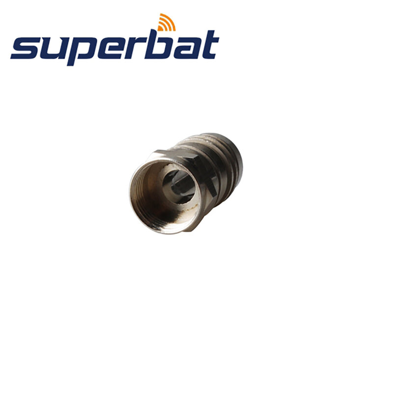 Superbat 75 Ом F обжимной штекер RF коаксиальный соединитель прямой для кабеля RG6