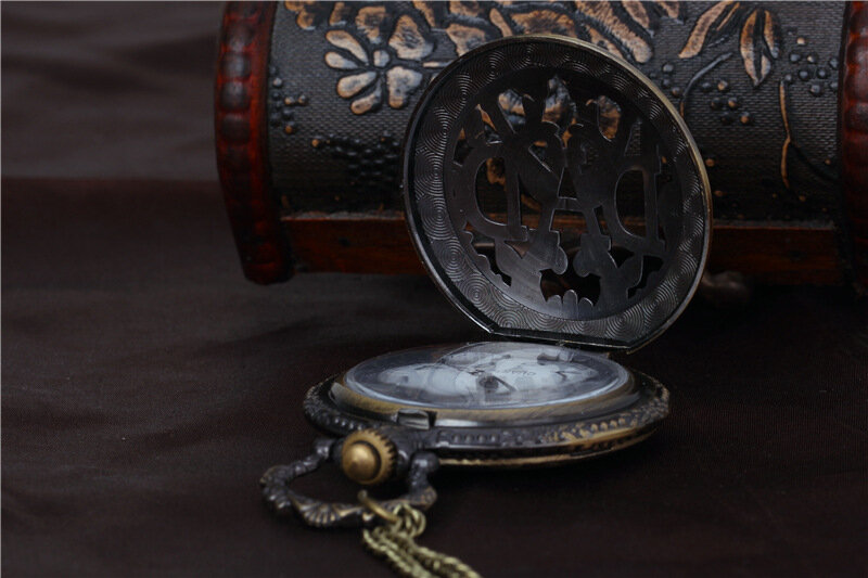 Популярные большие карманные часы в корейском ретро стиле, часы «папа», сплав, ожерелье, часы, карманные часы от производителя, оптовая продажа, 8140