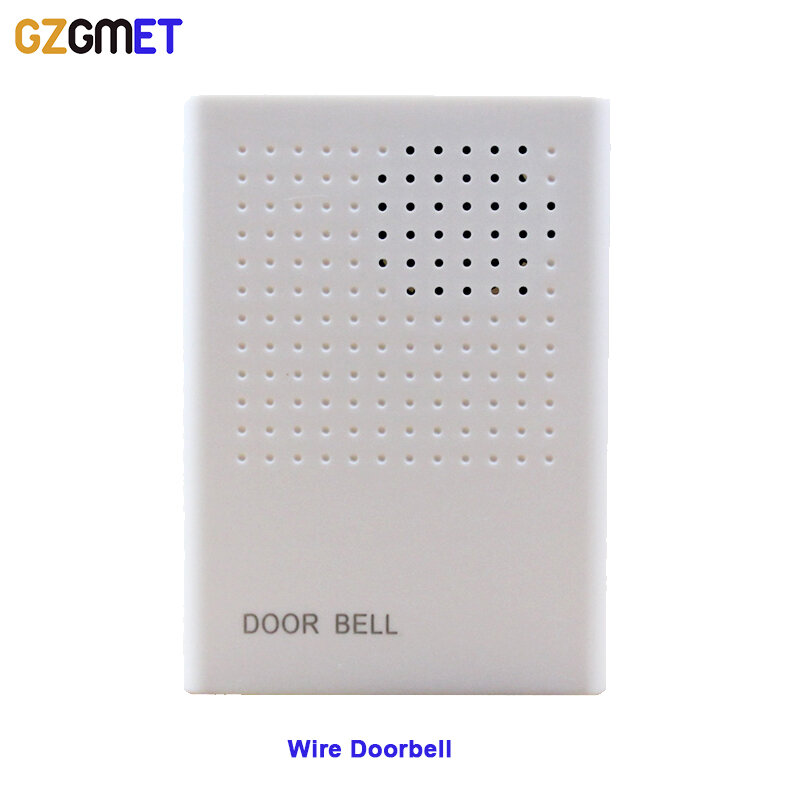 GZGMET DC 12V 90 DB ABS Fire Proof Wired Doorbell for Door Access Control System with  Buzz Tones