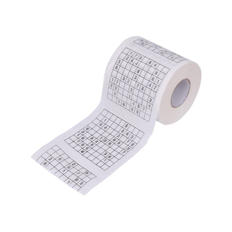 240 blätter Durable Sudoku Su Gedruckt Seidenpapier Wc Roll Papier Gute Puzzle Spiel Holz Zellstoff Wc Papier