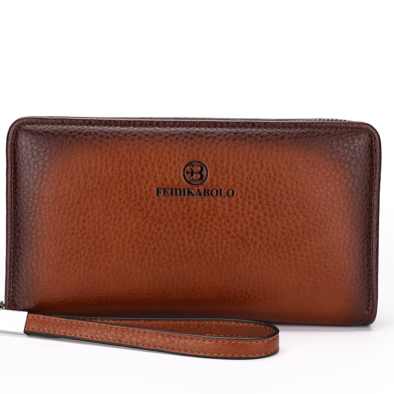 男性用レザーハンドバッグ,高級財布,ビジネス用ハンディバッグ,黒,茶色,2021