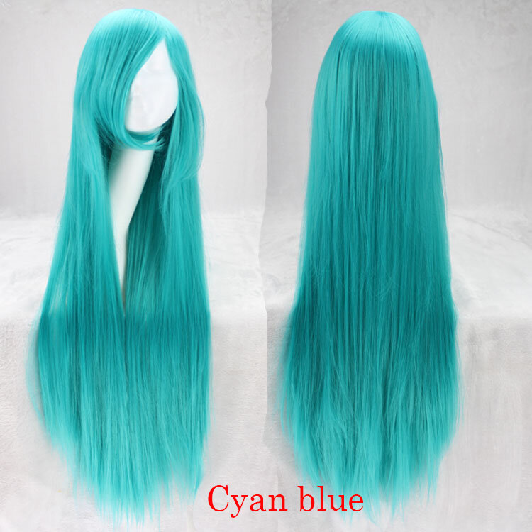 Similler аниме 100 см 40 дюймов длинные женские синтетические парики для косплея волосы синий розовый парики с Омбре для женщин парик Peruca Хэллоуин