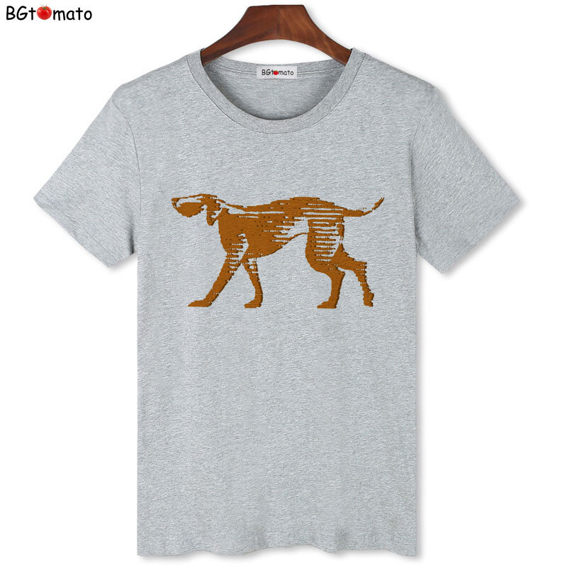 Футболка BGtomato с принтом собаки, рубашки для домашних животных, мужские повседневные топы, забавная футболка для собаки, мужская новая уличная одежда