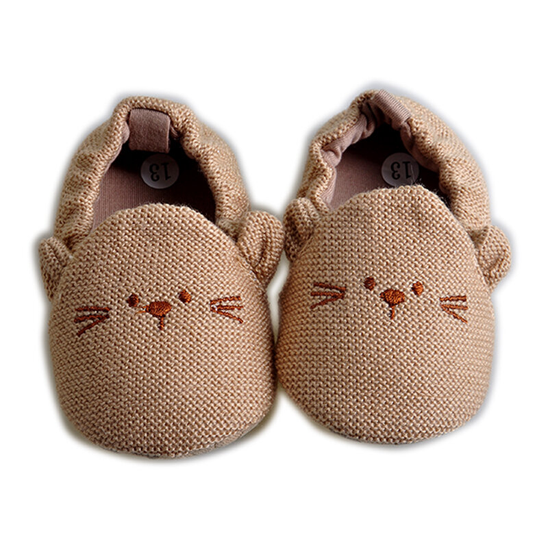 Обувь ручной работы с мягкой подошвой в виде животного для новорожденных девочек, обувь для детской кроватки 0-18 м