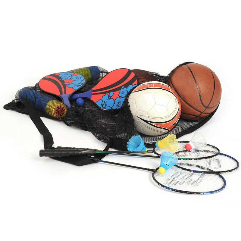 Вместительная спортивная сумка для игры в футбол, баскетбол, сумка для хранения мячей, многофункциональная спортивная сумка для сетчатый рюкзак
