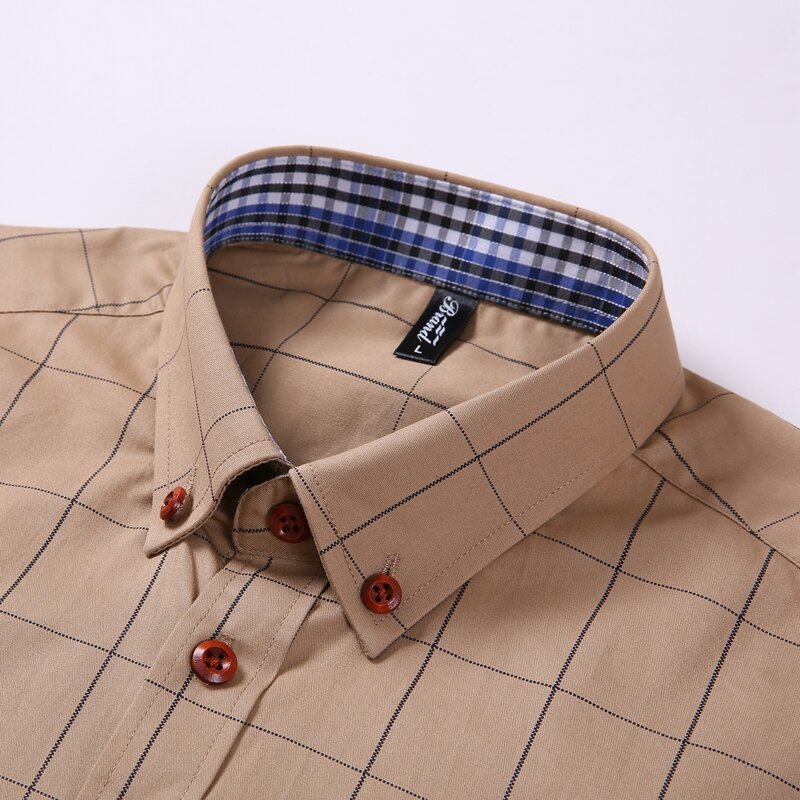 Sergio k camisa marca roupas masculinas ajuste fino camisa de manga longa masculina xadrez de algodão casual camisa social plus size 5xl dudalina