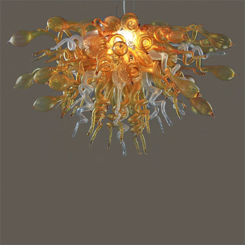 うまく設計されたホームシャンデリア照明エレガントなスタイルホーム照明手吹きガラスシャンデリア