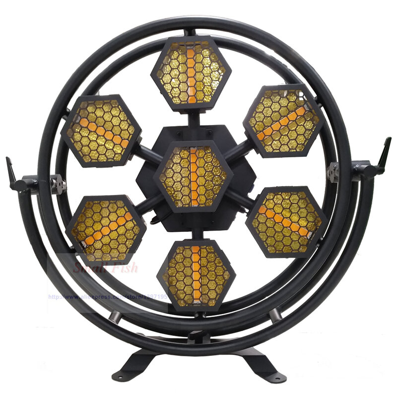 4 sztuk/partia LED 7x60W Retro lampy błyskowe DMX512 migające światła klub taneczny kula dyskotekowa DJ dźwiękowej do klubu na imprezę efekt sceniczny światła