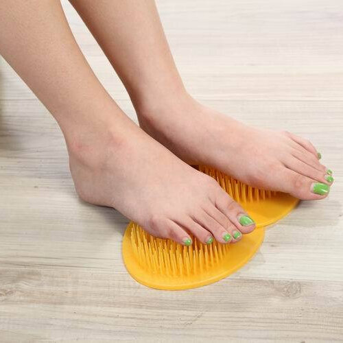 A Massage Brush Type Peach Foot Stimulate Acupoints Care Pad Relaxing Tendons Stress Relax Tool Health Therapy Body Leg Yoga