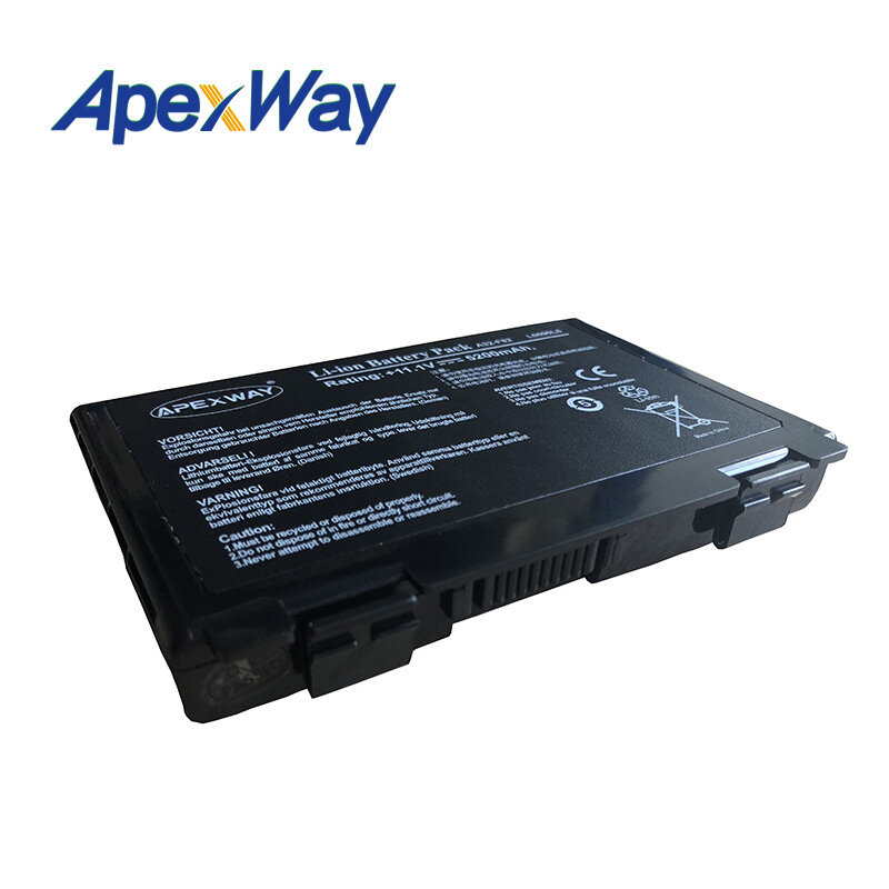 ApexWay 11.1V batterie d'ordinateur portable pour a32-f52 a32-f82 de Bali a32 f82 F52 k50ij k50 K51 k50ab k40in k50id k50ij K40 k50in k60 k61 k70