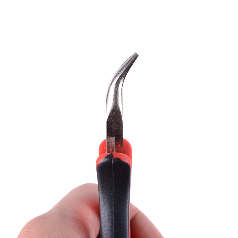 Pinza a punta piegata pinza a Clip per strumento di estensione dei capelli fai da te per Micro anelli/collegamenti/perline e estensioni della fiera della piuma