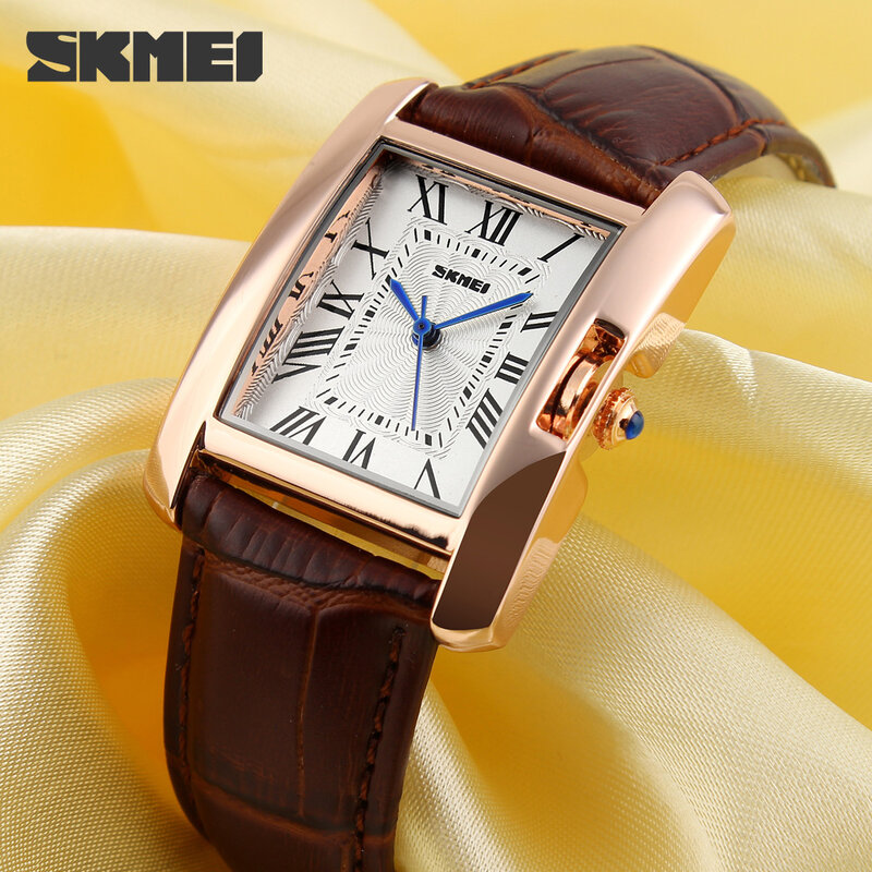SKMEI Brand Women Quartz Watches Fashion Elegant Woman Watch Retro Leather Ladies Waterproof Clock Wristwatches Relogio Feminino