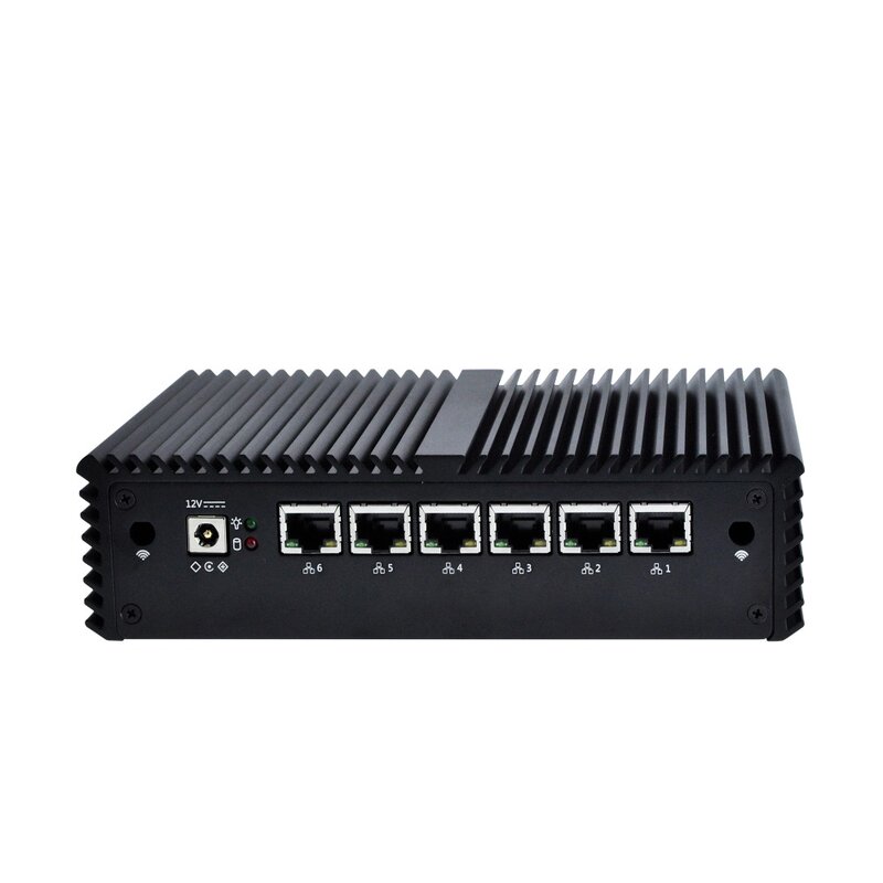 Gratis ongkir เราเตอร์6 LAN คอมพิวเตอร์ขนาดเล็กขั้นสูง I7 7500U I5 7200U I3 7100U AES Ni Firewall PC