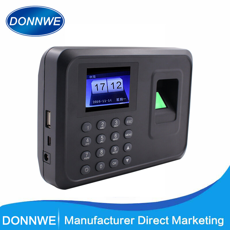 ขายร้อน Donnwe F01 Biometric ลายนิ้วมือเข้าร่วมนาฬิกา & access control