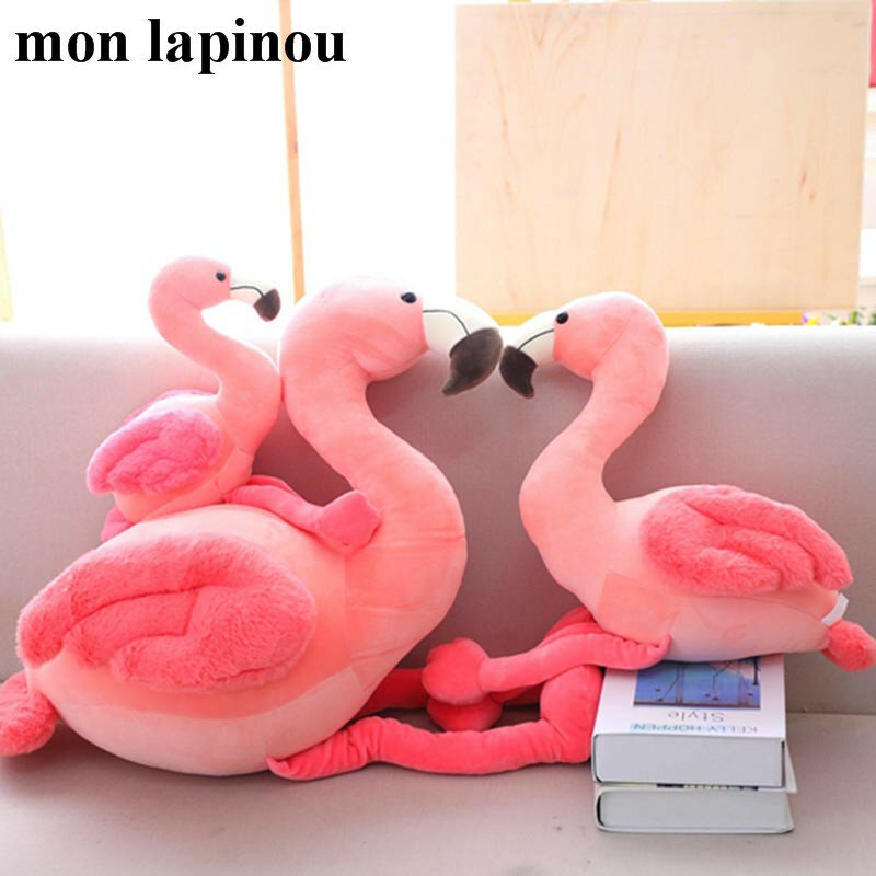 1 pc 25cm 35cm 50cm Plüsch Flamingo Spielzeug Ausgestopften Vogel Weiche Puppe Rosa Flamingo Kinder Spielzeug Hochzeit geschenk Hohe Qualität