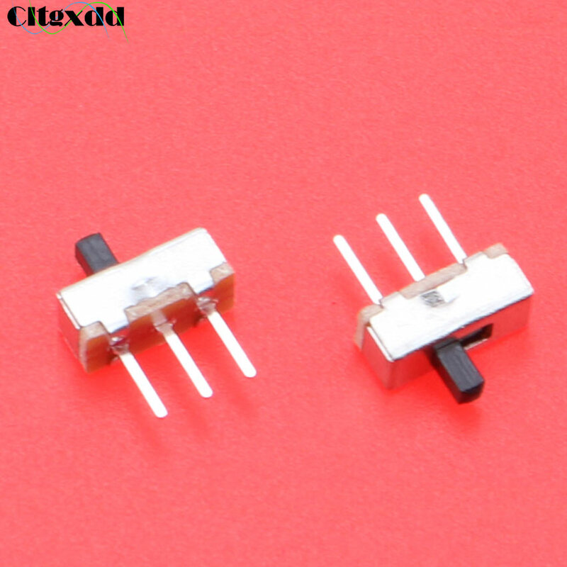 Cltgxdd-Mini interruptor deslizante Vertical, On-off Toggle, Posição 2 SPDT, 1P2T, 3 Pin Painel PCB, SS12D00G3, 1 peça