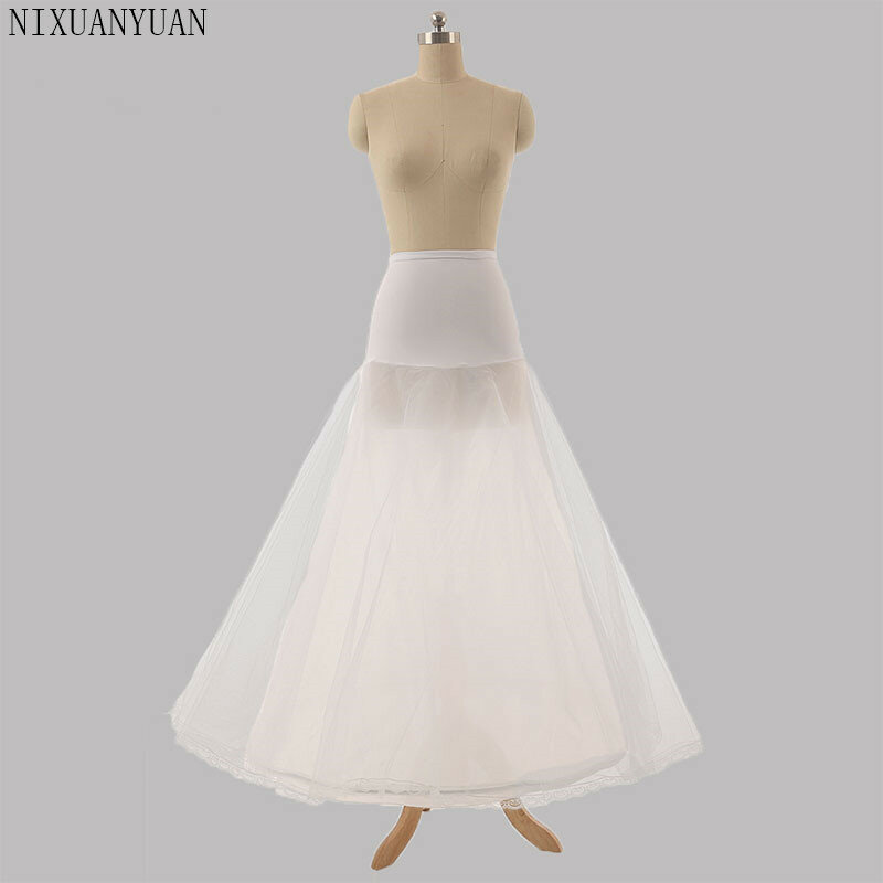 Pengantin Slip Pernikahan Memetiknya Putih Underdress Tucumán Brautpetticoat Panjang Crinoline Sottoveste Garis Petticoat Layer