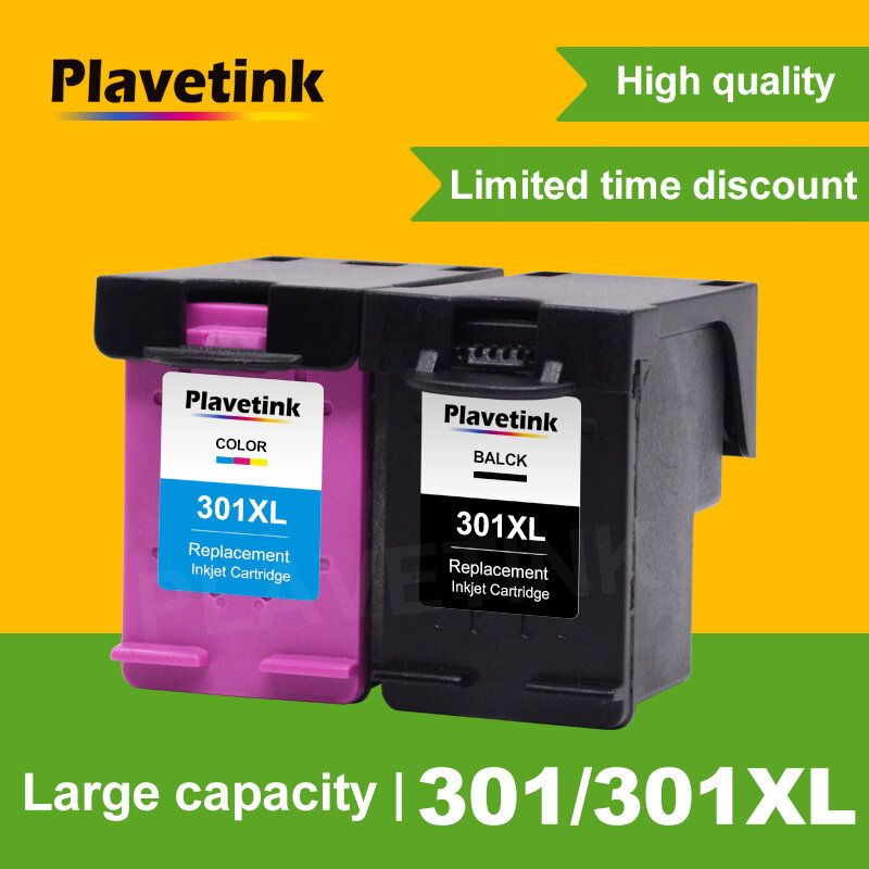 Plavetink hp 301 301XL remanufatured互換インクカートリッジ交換とdeskjet 1050 2000 2050 2510 3000プリンタ