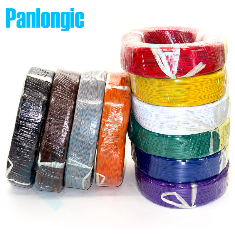 Panlongic-cabo eletrônico certificação ul de 10 cores, 5 metros, fio 24awg 1.4mm, pvc