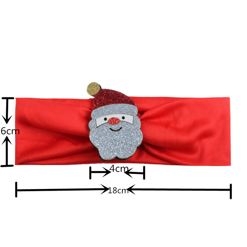 1 pieza de diadema para bebé árbol de Navidad Santa Claus cinta de pelo adorno de cabeza Accesorios modernos para niños y niñas