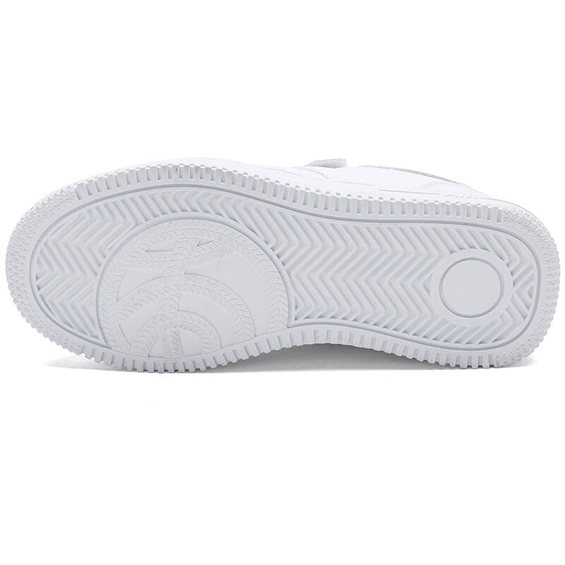 Zapatillas de deporte antideslizantes para niño y niña, zapatos informales, planos, de goma, Unisex, para caminar, color blanco