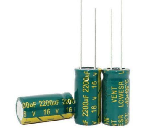 Condensadores electrolíticos de aluminio 16V2200UF 2200UF 16V tamaño: 10*20MM mejor calidad nueva original