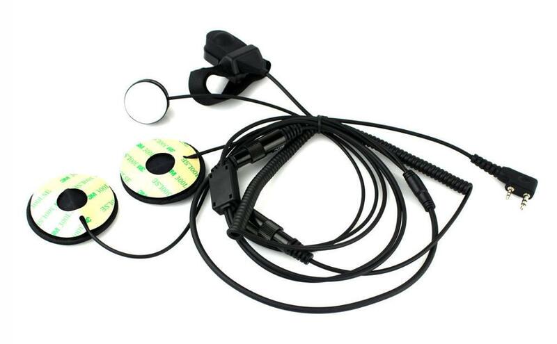 2-Pins Professionele Motorhelm Headset Voor Kenwood Baofeng Ham Radio