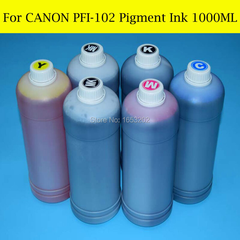 For Canon PFI-102 Dye Ink For Canon  iPF500 iPF510 iPF600 iPF605 iPF610 iPF700 iPF710 iPF720 MBKX6L K/C/M/Y X1L
