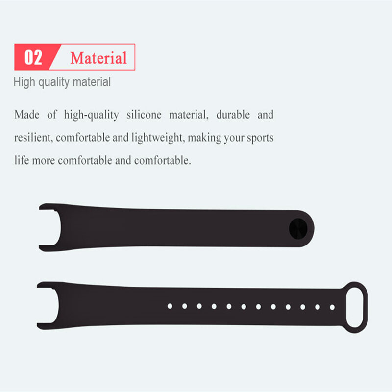 for Xiaomi Mi Band  Strap Bracelet Accessories Pulseira Miband Replacement Silicone Wriststrap Smart Wrist mi band Strap