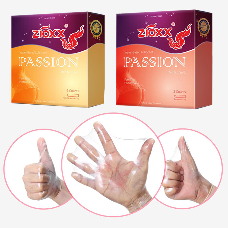 ZIOXX slim condom Penis Cock Sleeve Natural Latex with Extra Lubricated Condoms Sex Toy for Men Fragrace-free dropshipping