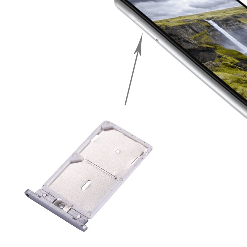 IPartsBuy Tray Kartu SIM & SIM / TF Baru untuk Xiaomi Redmi Note 3 (Versi MediaTek)
