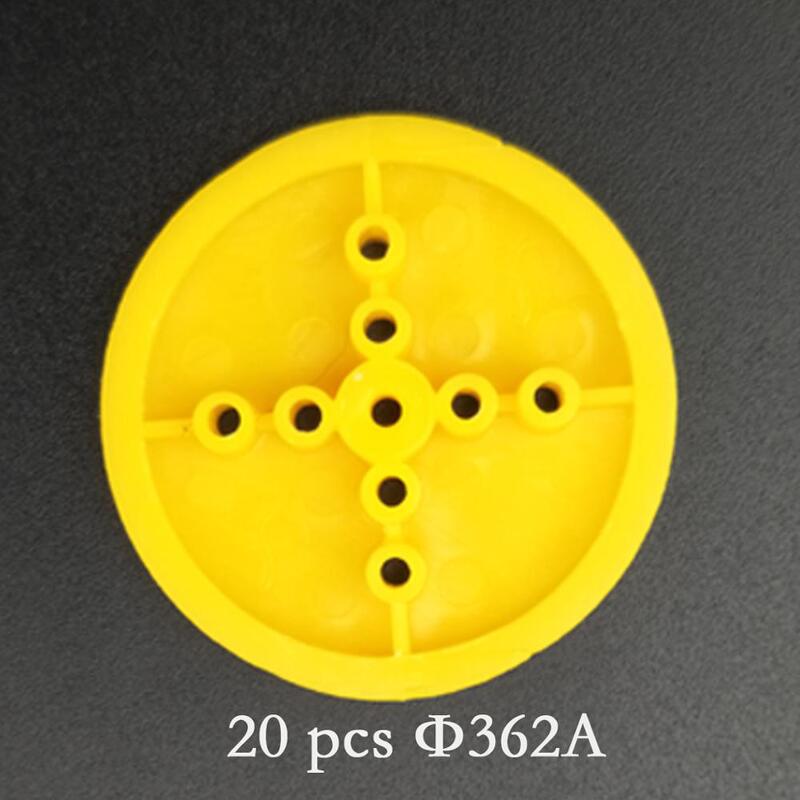 20pcs Synchronous Belt Triangle Plastic Pulley Wheel for DIY Toy Accessory