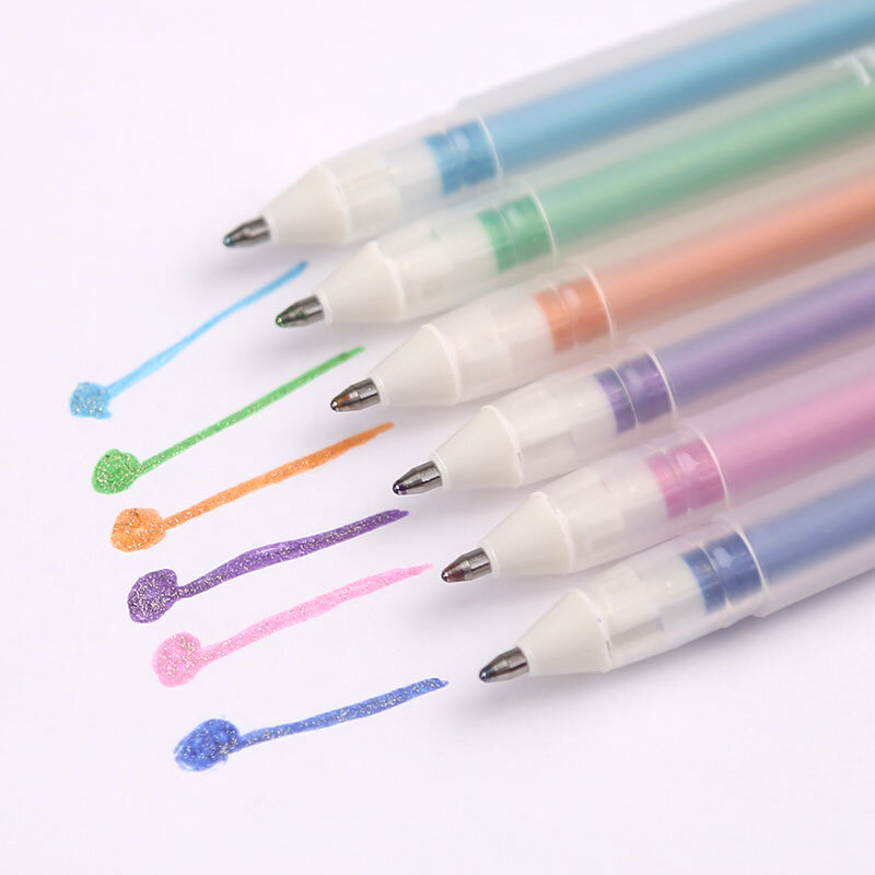 Sakura 0.6 Mm Glitter Gekleurde Gel Pen Gelly Roll Stardust Pen Markeerstiften Pen Voor Scrapbooking Diy Stationaire