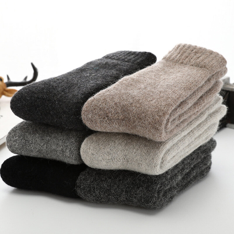 Super ThUNICEF-Chaussettes de lapin en laine mérinos pour hommes, chaudes, drôles, heureuses, résistantes, contre le froid et la neige, Russie, hiver