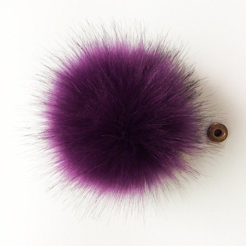Pompom For Hat Pompom With Snap Button Faux Fur Pompom Hat Accessories