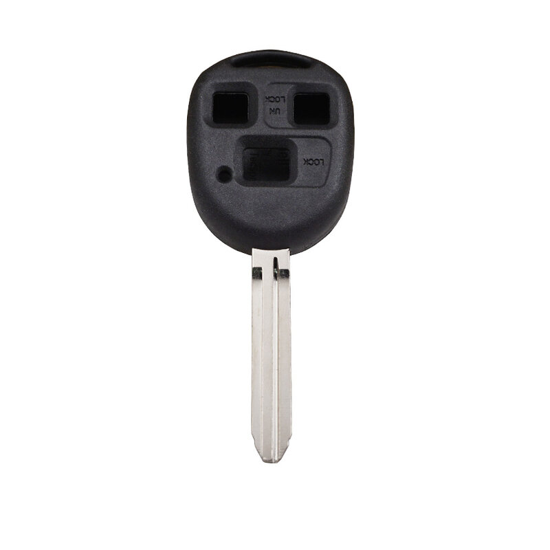 Xinyuexin capa de chave de carro com 3 botões para substituição em toyota yaris land cruiser camry com lâmina toy43