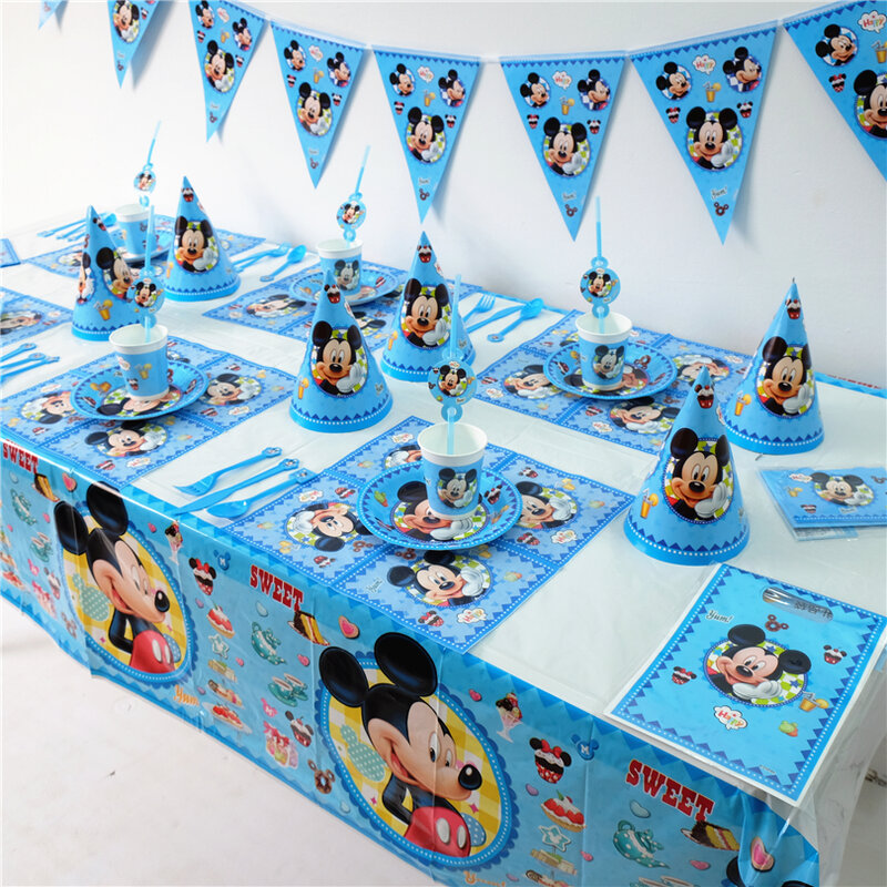 Conjunto De Decoracion Para Fiesta De Cumpleanos De Mickey Mouse De Disney Suministros Para Fiesta De Cumpleanos De Bebe Articulos Para Fiestas