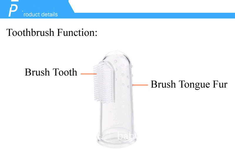 Escova de dentes de silicone macio com ponta de dedo, escova de dentes com língua, para mãe, crianças, cuidado dental, caixa de escovas de dentes engraçada, 2019