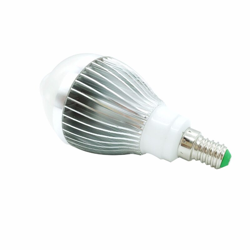 Luz LED con Sensor de movimiento PIR, lámpara de cuerpo infrarrojo inteligente con luces, E14, AC85-265V, 5W, 7W, 9W